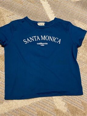 Santa Monica cropped tee